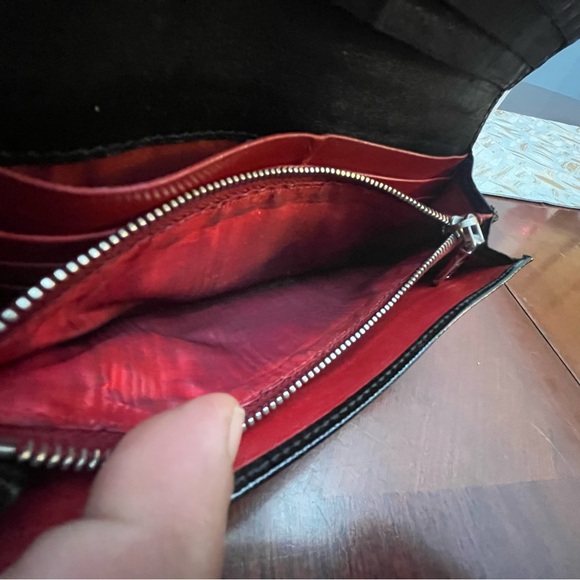 ‼️SOLD‼️PRADA Long Wallet Black Saffiano Leather studded Limited Edition - Picture 9 of 15